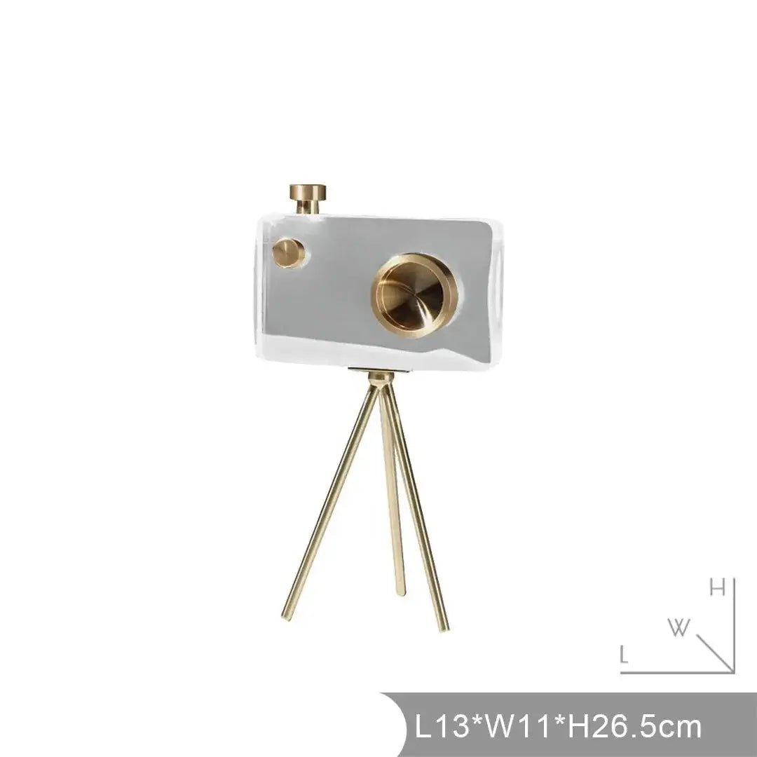 The Southern Atelier – Elegant Vintage Crystal Camera Sculpture for Timeless Spaces - The Southern AtelierSKU_1775909087279_884