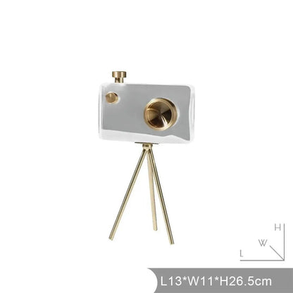 The Southern Atelier – Elegant Vintage Crystal Camera Sculpture for Timeless Spaces - The Southern AtelierSKU_1775909087279_884