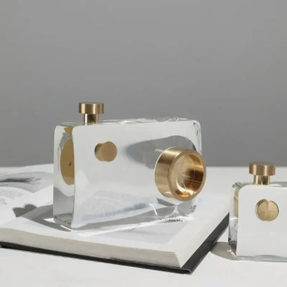 The Southern Atelier – Elegant Vintage Crystal Camera Sculpture for Timeless Spaces - The Southern AtelierSKU_1775909087280_456