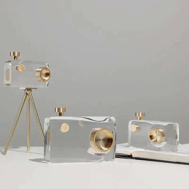 The Southern Atelier – Elegant Vintage Crystal Camera Sculpture for Timeless Spaces - The Southern AtelierSKU_1775909087280_456