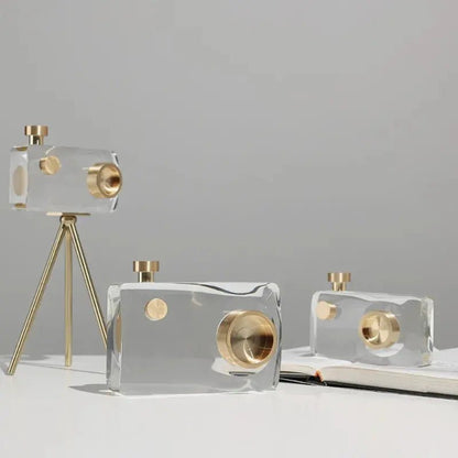 The Southern Atelier – Elegant Vintage Crystal Camera Sculpture for Timeless Spaces - The Southern AtelierSKU_1775909087280_456