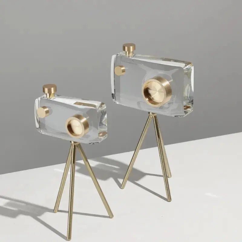 The Southern Atelier – Elegant Vintage Crystal Camera Sculpture for Timeless Spaces - The Southern AtelierSKU_1775909087280_456