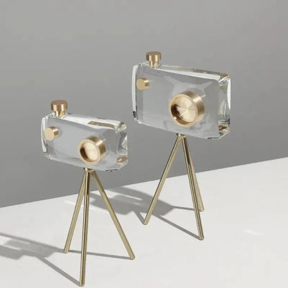 The Southern Atelier – Elegant Vintage Crystal Camera Sculpture for Timeless Spaces - The Southern AtelierSKU_1775909087280_456