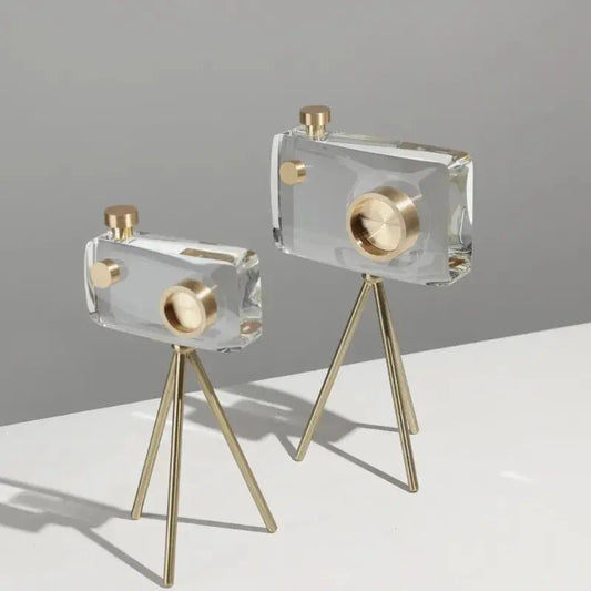 The Southern Atelier – Elegant Vintage Crystal Camera Sculpture for Timeless Spaces - The Southern AtelierSKU_1775909087280_456