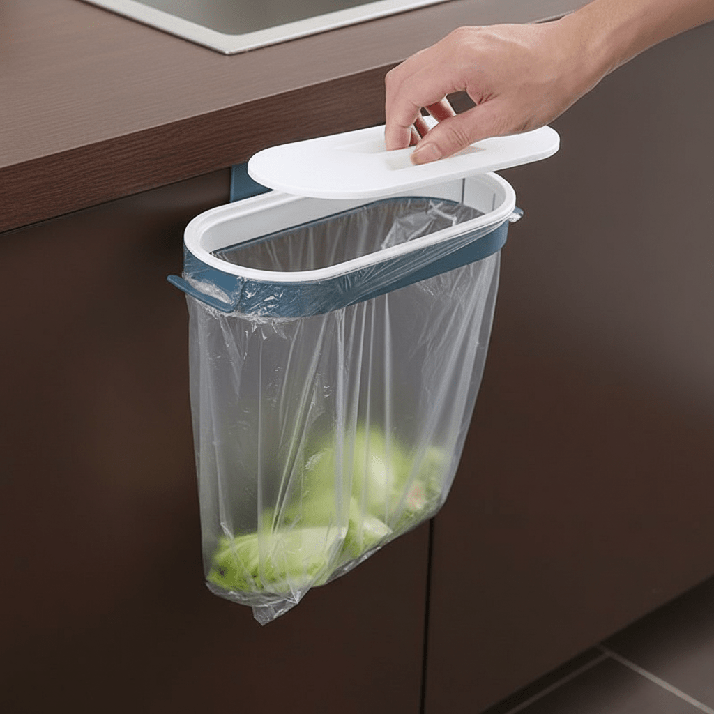 The Southern Atelier – Elegant Wall - Mounted Kitchen Bin with Lid for Organised and Neat Counter Space - The Southern AtelierSKU_1766400583044_95