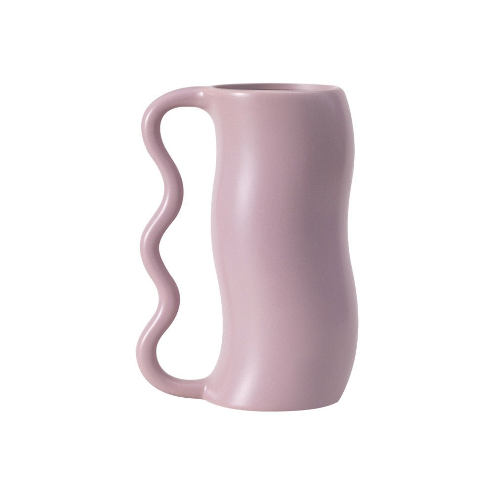 The Southern Atelier – Elegant Wavy Ceramic Vase in Soft Pastel Hues for a Tranquil Atmosphere - The Southern AtelierSKU_1766400548025_549