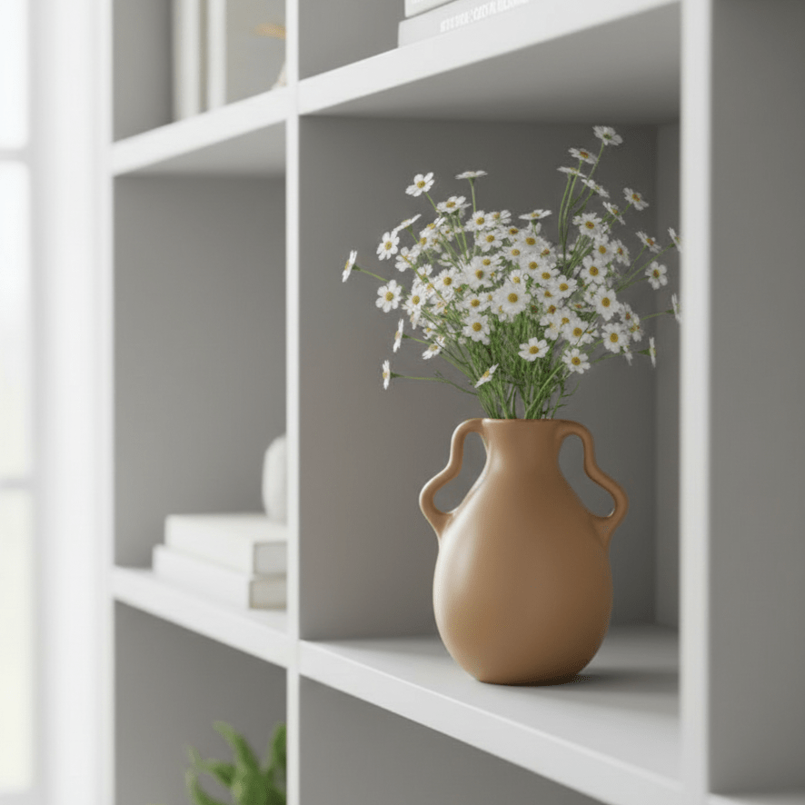 The Southern Atelier – Elegant Wavy Ceramic Vase in Soft Pastel Hues for a Tranquil Atmosphere - The Southern AtelierSKU_1766400548025_549