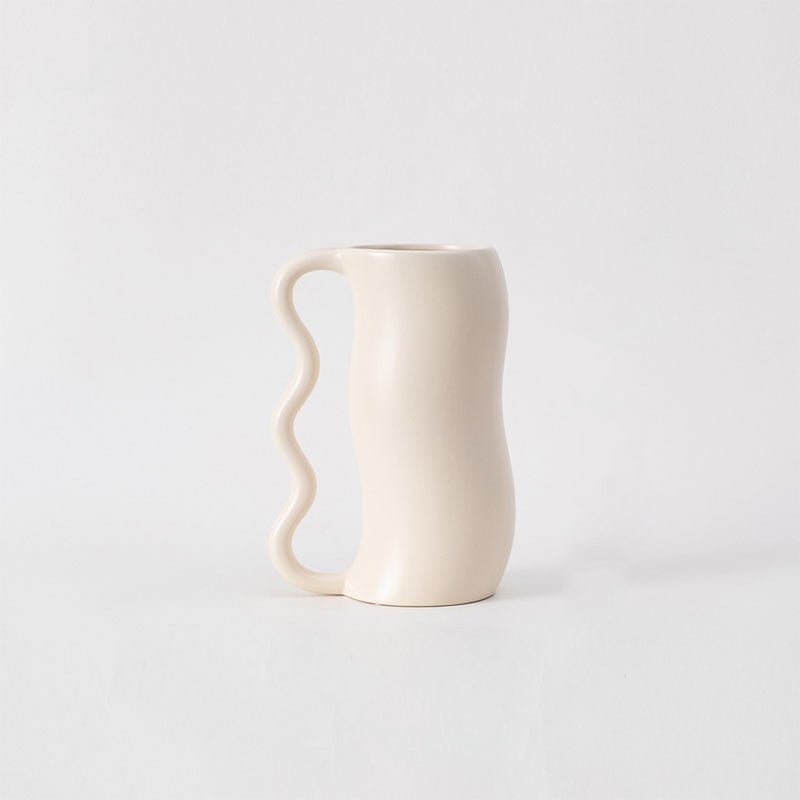 The Southern Atelier – Elegant Wavy Ceramic Vase in Soft Pastel Hues for a Tranquil Atmosphere - The Southern AtelierSKU_1766400548025_549