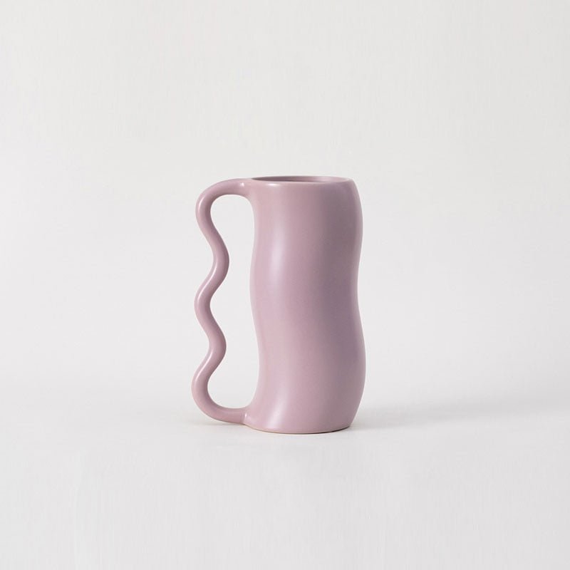 The Southern Atelier – Elegant Wavy Ceramic Vase in Soft Pastel Hues for a Tranquil Atmosphere - The Southern AtelierSKU_1766400548025_599