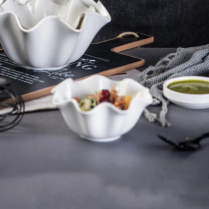 The Southern Atelier – Elegant White Ceramic Bowl for a Sophisticated Table Setting - The Southern AtelierSKU_1775450099259_360