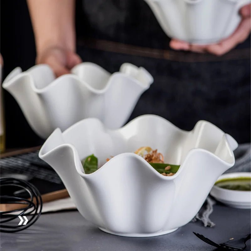 The Southern Atelier – Elegant White Ceramic Bowl for a Sophisticated Table Setting - The Southern AtelierSKU_1775450099259_360
