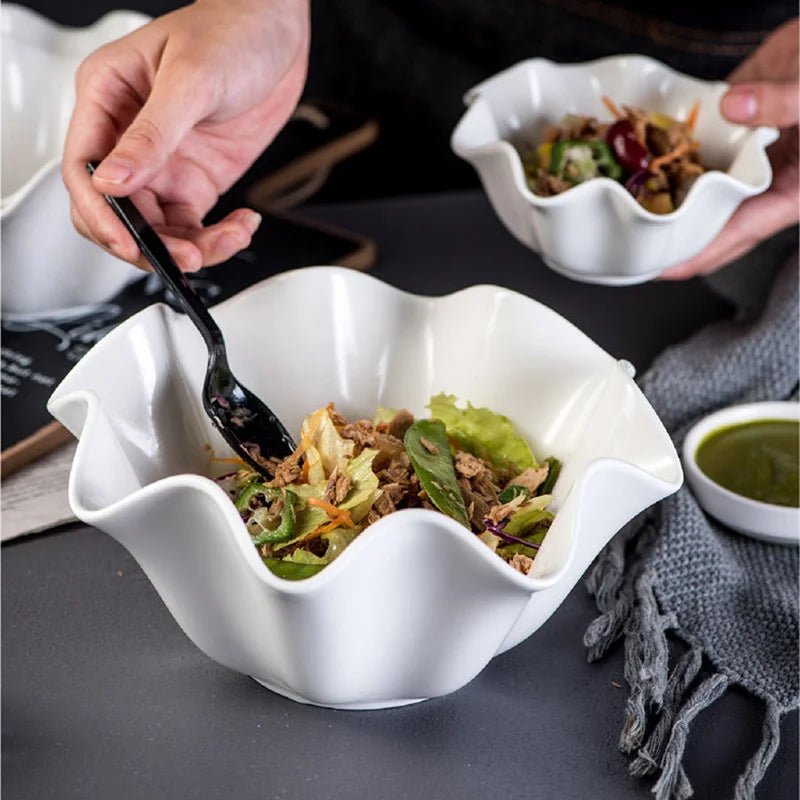 The Southern Atelier – Elegant White Ceramic Bowl for a Sophisticated Table Setting - The Southern AtelierSKU_1775450099259_360