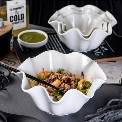The Southern Atelier – Elegant White Ceramic Bowl for a Sophisticated Table Setting - The Southern AtelierSKU_1775450099259_360