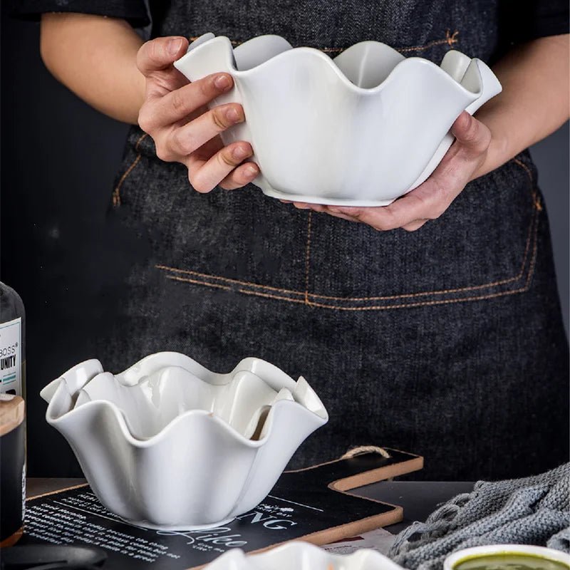 The Southern Atelier – Elegant White Ceramic Bowl for a Sophisticated Table Setting - The Southern AtelierSKU_1775450099259_360