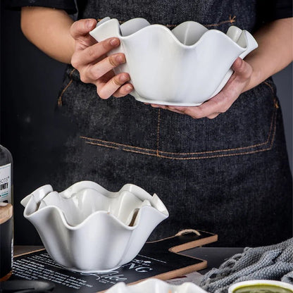 The Southern Atelier – Elegant White Ceramic Bowl for a Sophisticated Table Setting - The Southern AtelierSKU_1775450099259_360