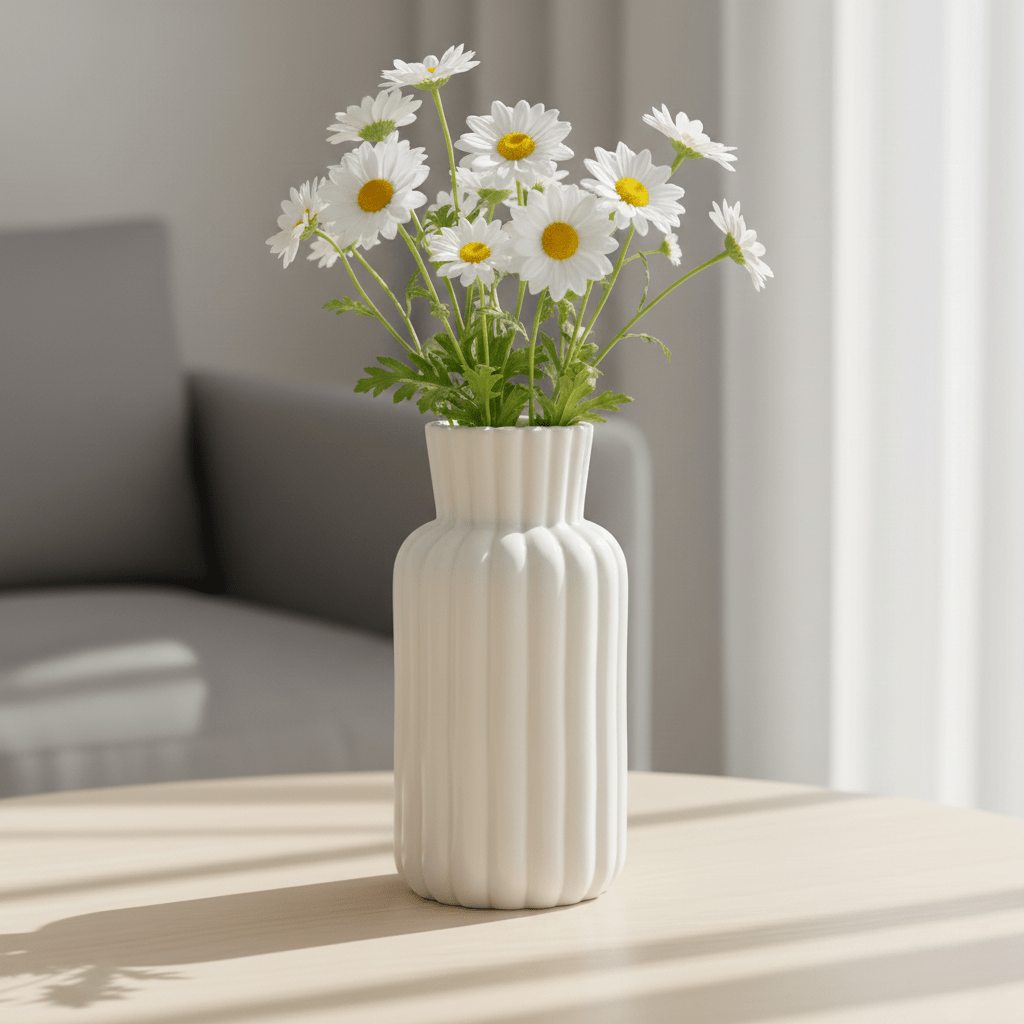 The Southern Atelier – Elegant White Ceramic Vase for Contemporary Spaces with Timeless Charm - The Southern AtelierSKU_1763119028925_149