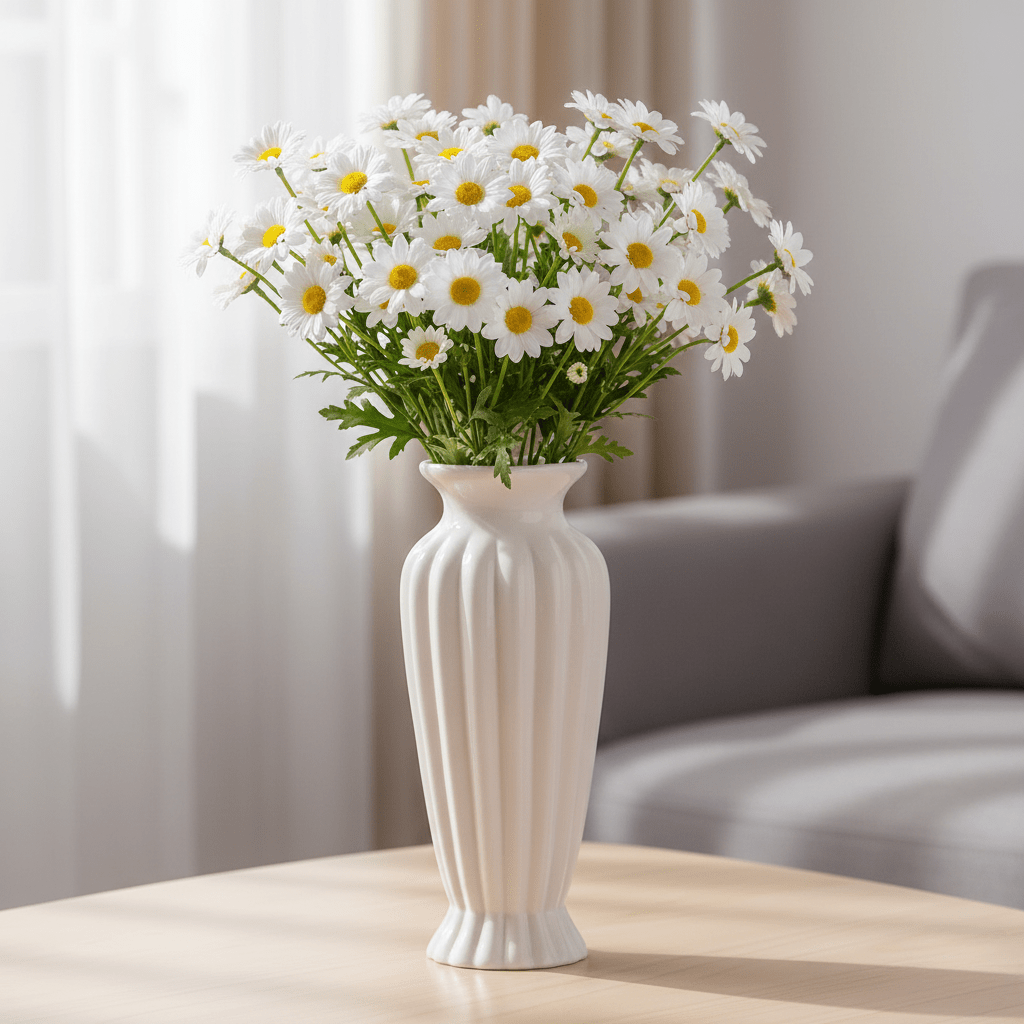 The Southern Atelier – Elegant White Ceramic Vase for Contemporary Spaces with Timeless Charm - The Southern AtelierSKU_1763119028925_196