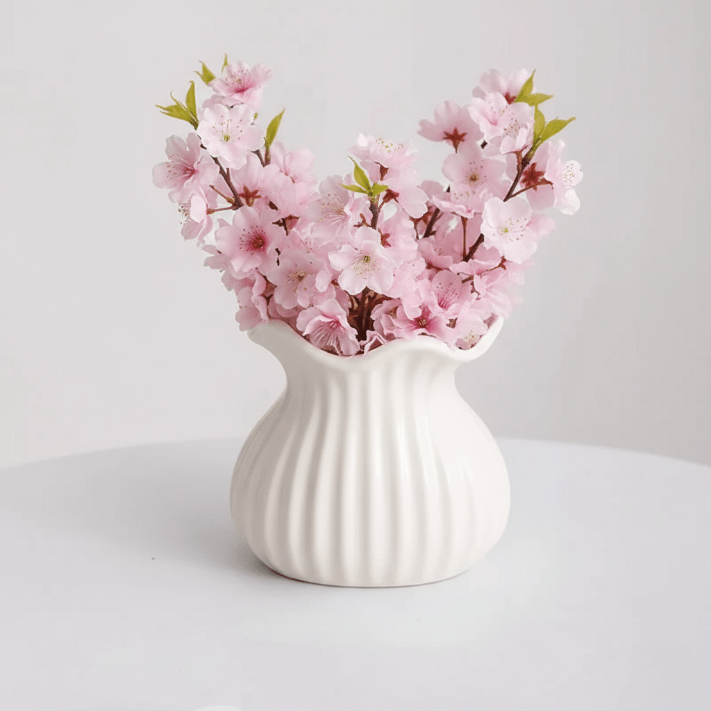 The Southern Atelier – Elegant White Ceramic Vase for Contemporary Spaces with Timeless Charm - The Southern AtelierSKU_1763119028925_320