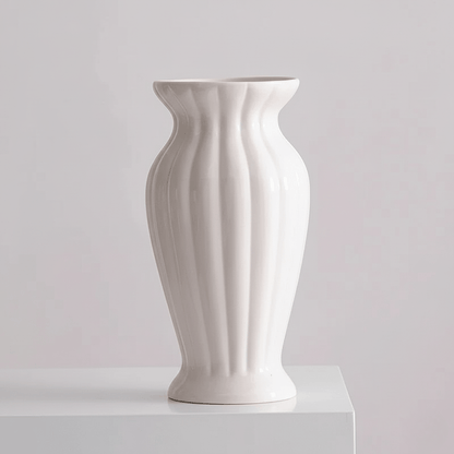 The Southern Atelier – Elegant White Ceramic Vase for Contemporary Spaces with Timeless Charm - The Southern AtelierSKU_1763119028925_321