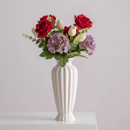 The Southern Atelier – Elegant White Ceramic Vase for Contemporary Spaces with Timeless Charm - The Southern AtelierSKU_1763119028925_446