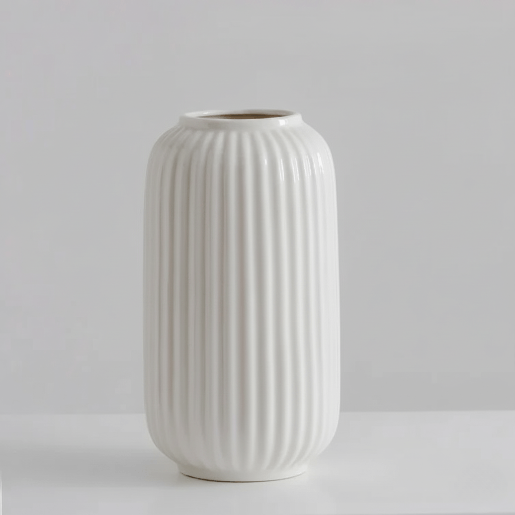 The Southern Atelier – Elegant White Ceramic Vase for Contemporary Spaces with Timeless Charm - The Southern AtelierSKU_1763119028925_76