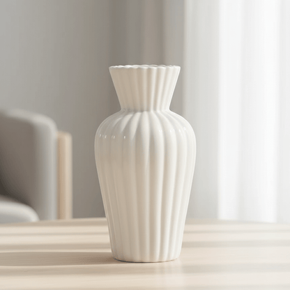 The Southern Atelier – Elegant White Ceramic Vase for Contemporary Spaces with Timeless Charm - The Southern AtelierSKU_1763119028925_803
