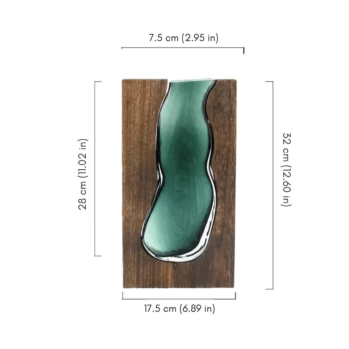 The Southern Atelier – Elegant Wooden and Glass Vase - The Southern AtelierSKU_1762349701452_916