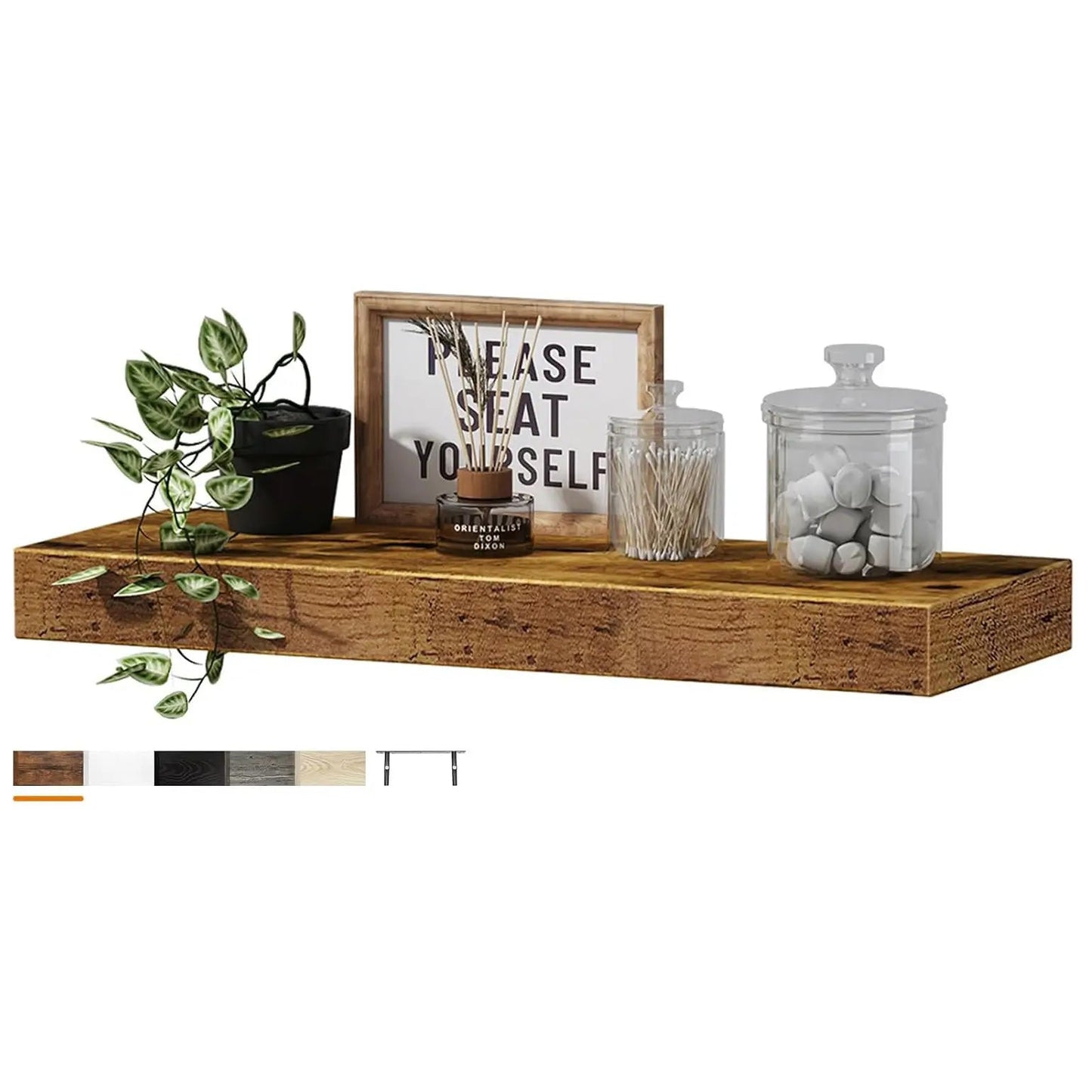 The Southern Atelier – Elegant Wooden Floating Shelf for Timeless Spaces - The Southern AtelierSKU_1775909323815_612