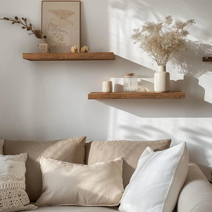 The Southern Atelier – Elegant Wooden Floating Shelf for Timeless Spaces - The Southern AtelierSKU_1775909323815_612