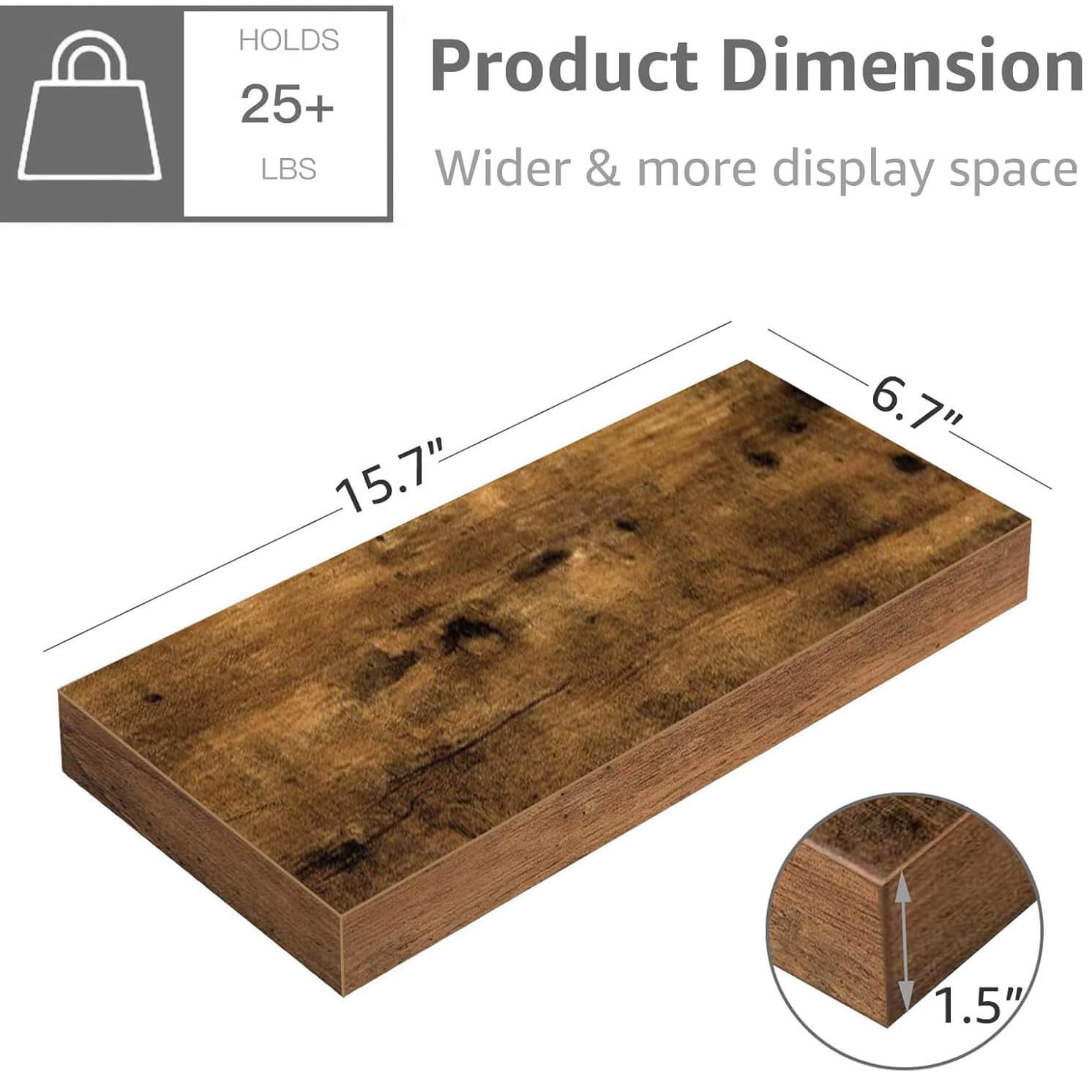 The Southern Atelier – Elegant Wooden Floating Shelf for Timeless Spaces - The Southern AtelierSKU_1775909323815_612