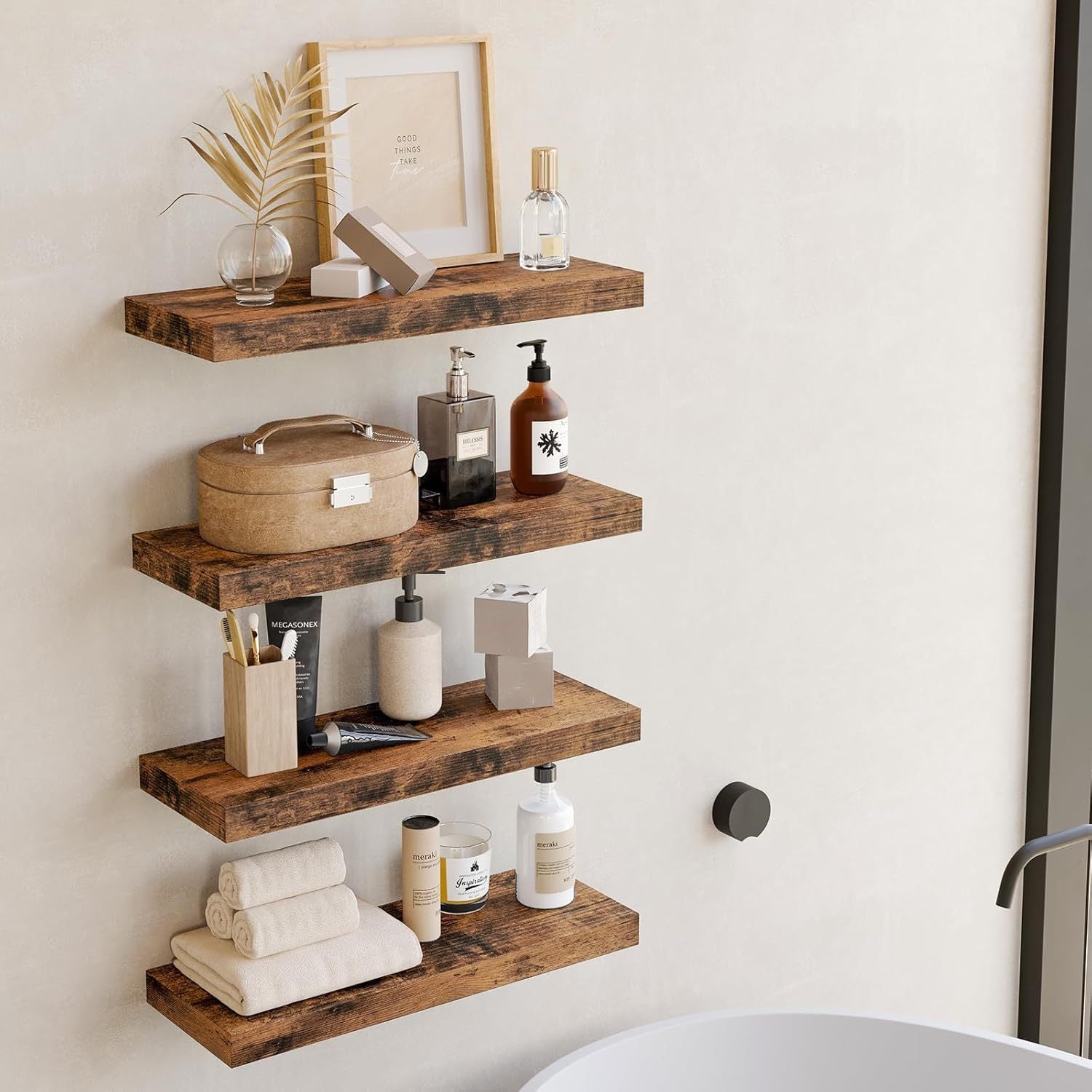 The Southern Atelier – Elegant Wooden Floating Shelf for Timeless Spaces - The Southern AtelierSKU_1775909323815_612