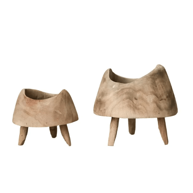 The Southern Atelier – Elegant Wooden Footed Bowl for Timeless Spaces - The Southern AtelierSKU_1775909453661_150