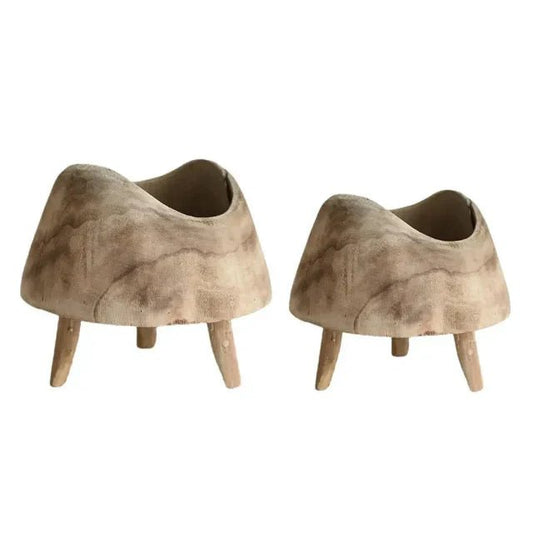 The Southern Atelier – Elegant Wooden Footed Bowl for Timeless Spaces - The Southern AtelierSKU_1775909453661_150