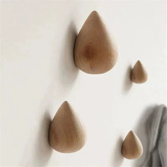 The Southern Atelier – Elegant Wooden Water Drop Wall Hook for Timeless Spaces - The Southern AtelierSKU_1775909194030_904