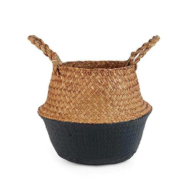 The Southern Atelier – Elegant Woven Plant Basket with Versatile Handles for a Serene Ambiance - The Southern AtelierSKU_1763119191782_111