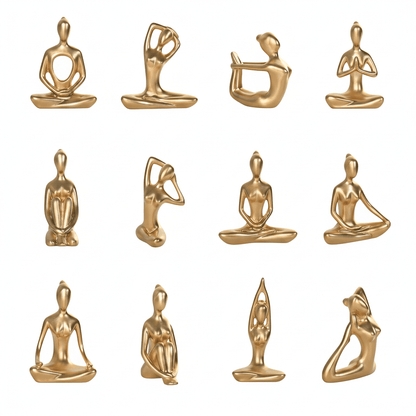 The Southern Atelier – Elegant Yoga Pose Abstract Art for a Minimalist Serene Display - The Southern AtelierSKU_1763119421652_892