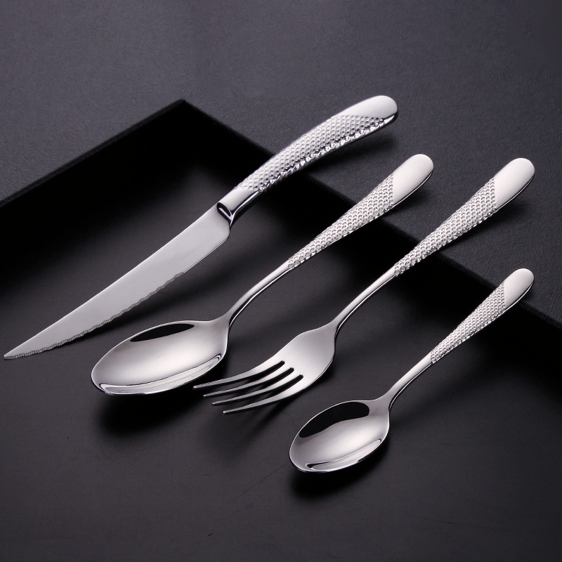 The Southern Atelier – Elegantly Textured Stainless Steel Cutlery Set for a Refined Dining Experience - The Southern AtelierSKU_1763119247773_244