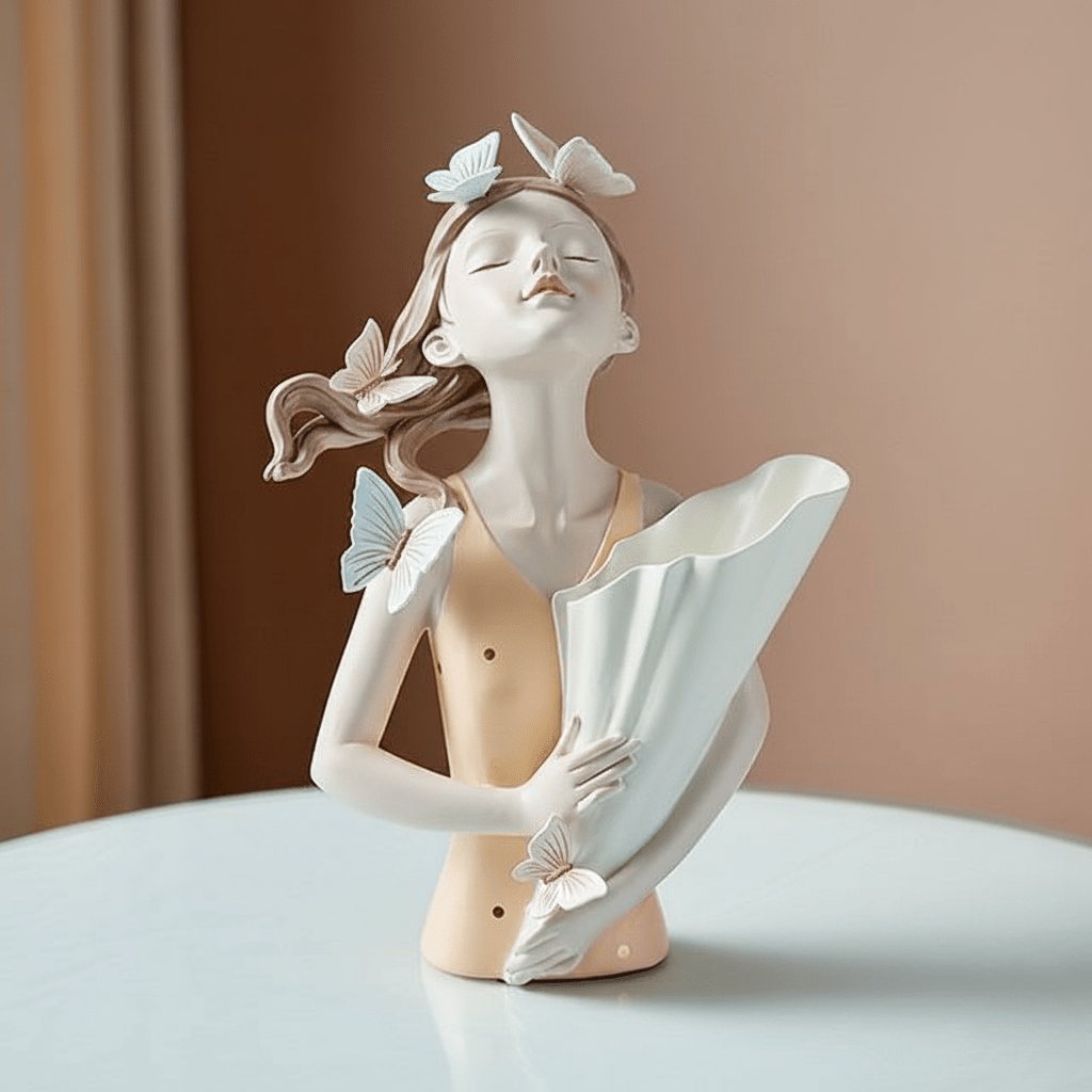 The Southern Atelier – Enchanting Woodland Fairy Sculpture Adorned with Butterflies for a Touch of Charm - The Southern AtelierSKU_1763119341082_16