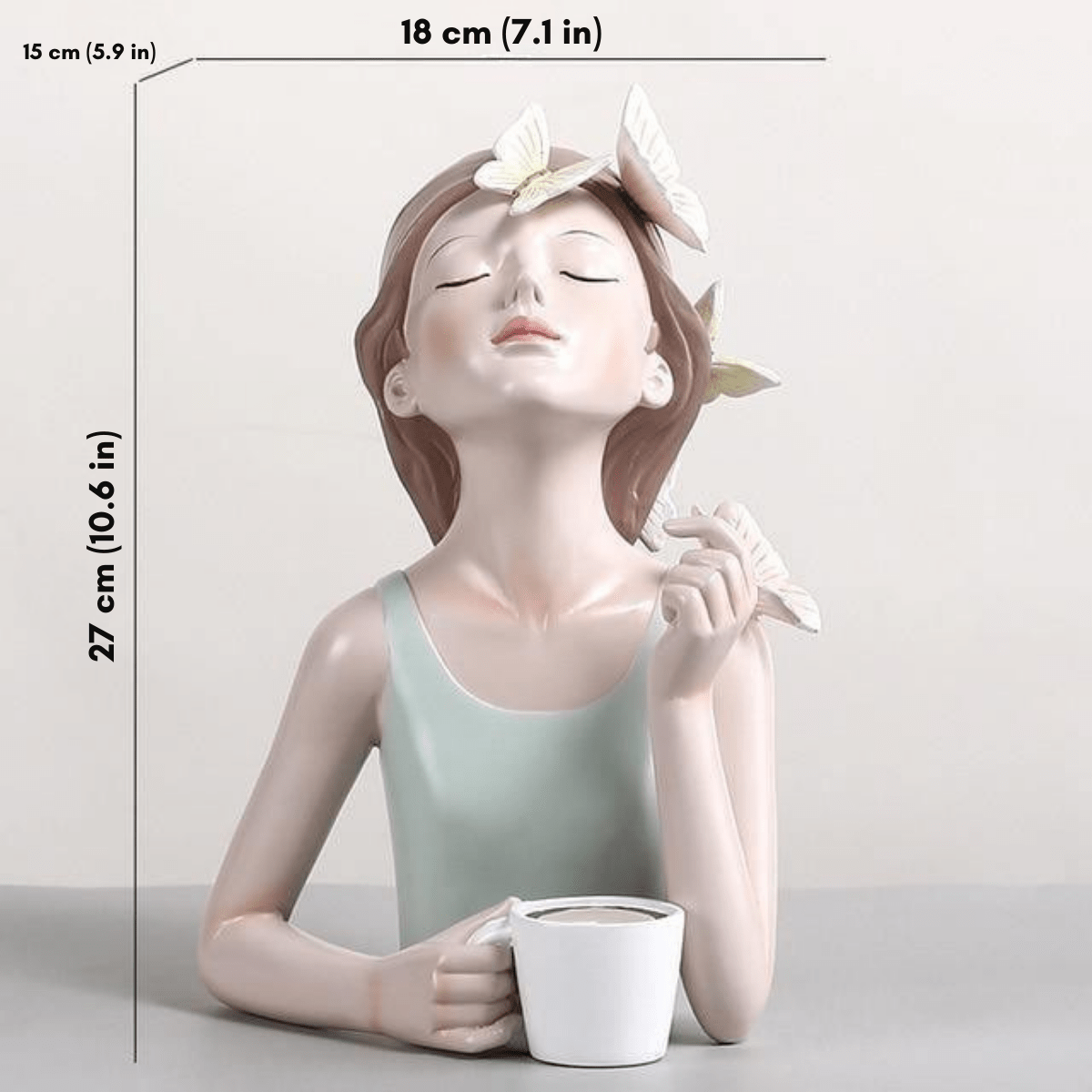 The Southern Atelier – Enchanting Woodland Fairy Sculpture Adorned with Butterflies for a Touch of Charm - The Southern AtelierSKU_1763119341082_267