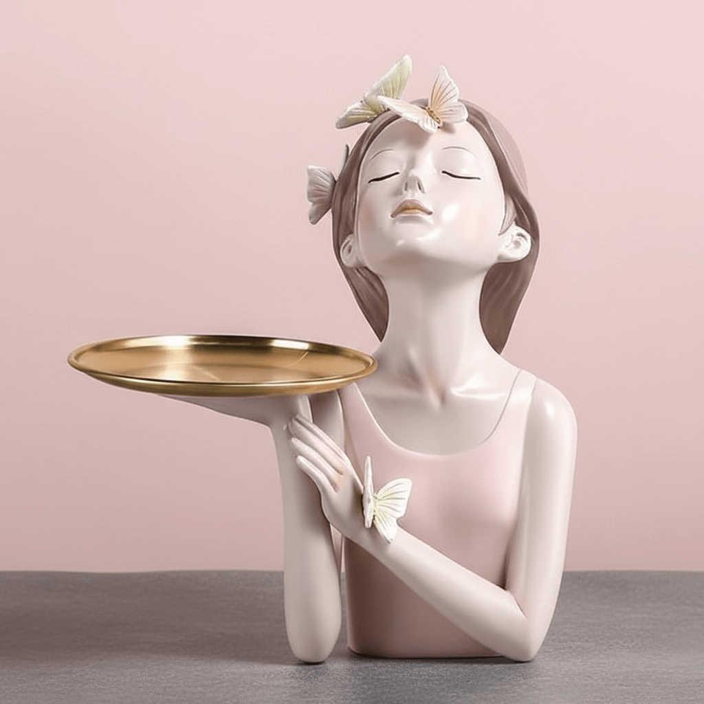 The Southern Atelier – Enchanting Woodland Fairy Sculpture Adorned with Butterflies for a Touch of Charm - The Southern AtelierSKU_1763119341082_349