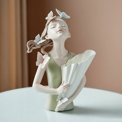 The Southern Atelier – Enchanting Woodland Fairy Sculpture Adorned with Butterflies for a Touch of Charm - The Southern AtelierSKU_1763119341082_661