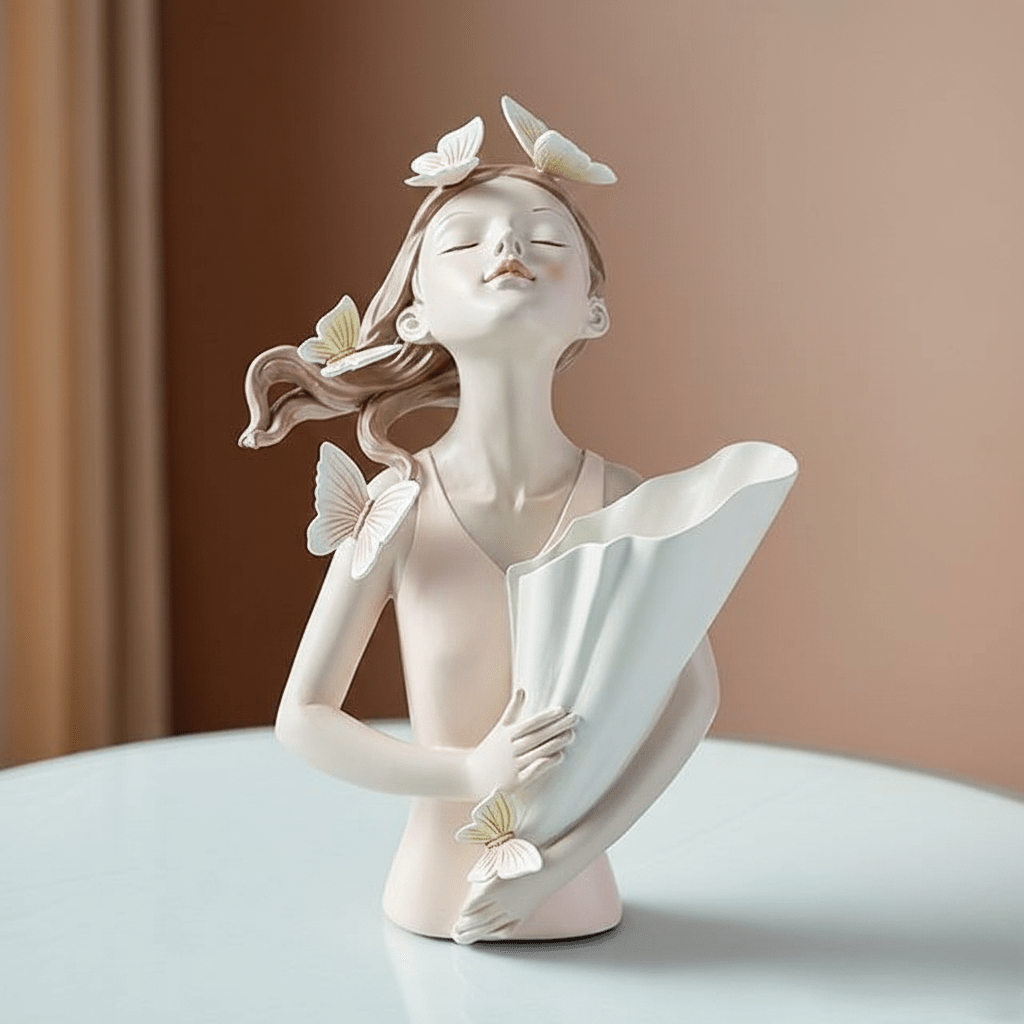 The Southern Atelier – Enchanting Woodland Fairy Sculpture Adorned with Butterflies for a Touch of Charm - The Southern AtelierSKU_1763119341082_706