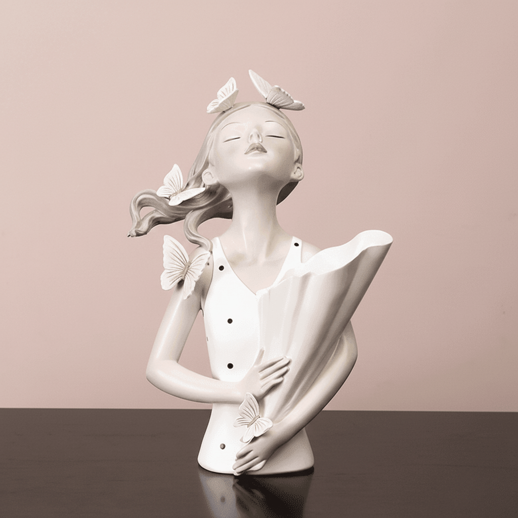 The Southern Atelier – Enchanting Woodland Fairy Sculpture Adorned with Butterflies for a Touch of Charm - The Southern AtelierSKU_1763119341082_793