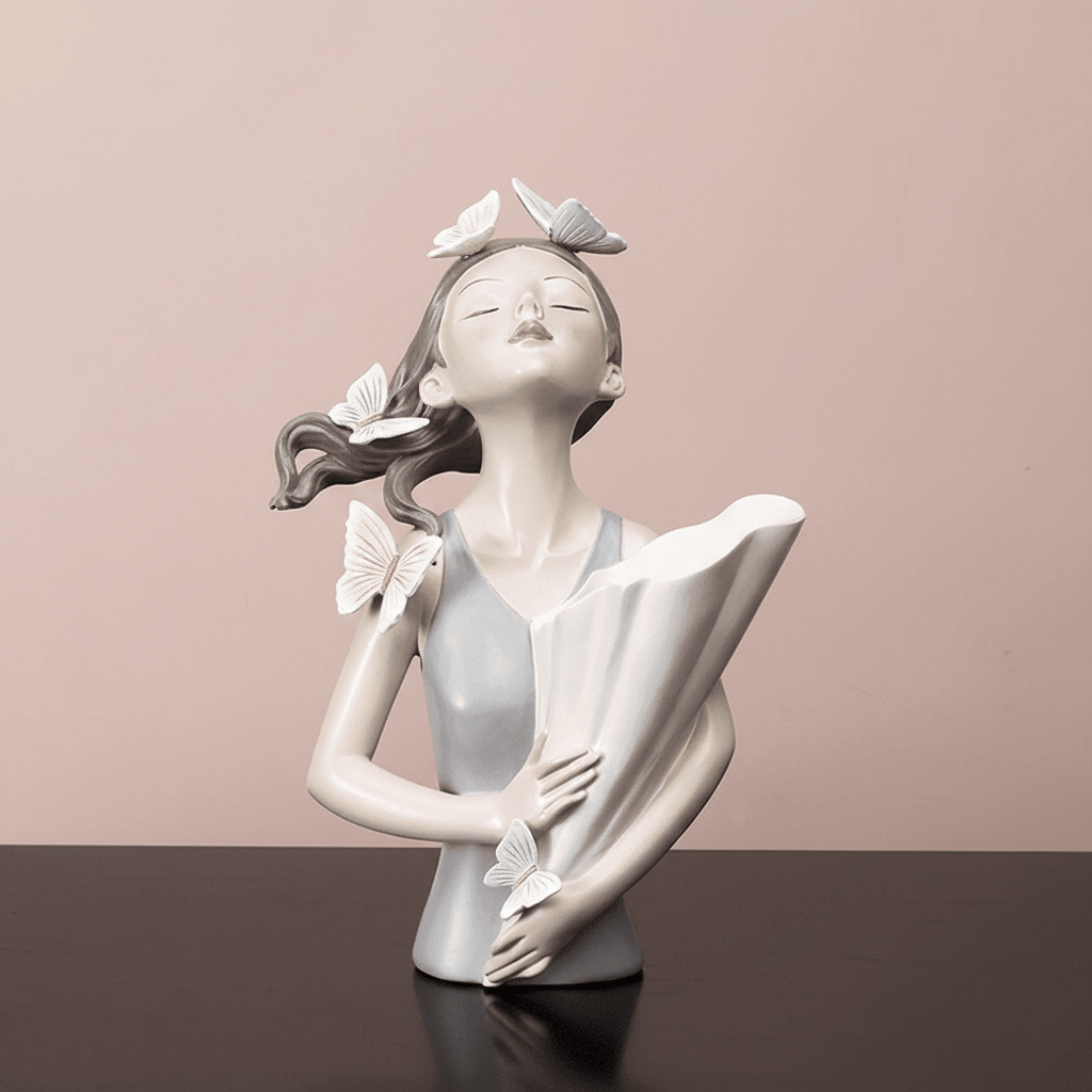 The Southern Atelier – Enchanting Woodland Fairy Sculpture Adorned with Butterflies for a Touch of Charm - The Southern AtelierSKU_1763119341082_843