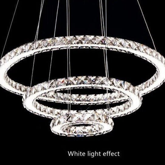 The Southern Atelier – Eternity Crystal Ring Chandelier - The Southern AtelierSKU_1754143563670_142