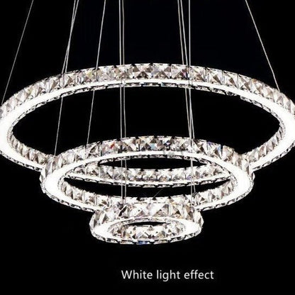 The Southern Atelier – Eternity Crystal Ring Chandelier - The Southern AtelierSKU_1754143563670_142