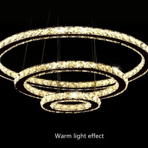 The Southern Atelier – Eternity Crystal Ring Chandelier - The Southern AtelierSKU_1754143563670_142