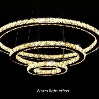 The Southern Atelier – Eternity Crystal Ring Chandelier - The Southern AtelierSKU_1754143563670_142