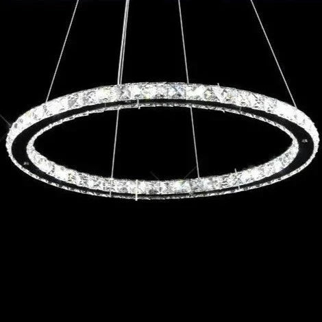 The Southern Atelier – Eternity Crystal Ring Chandelier - The Southern AtelierSKU_1754143563670_142