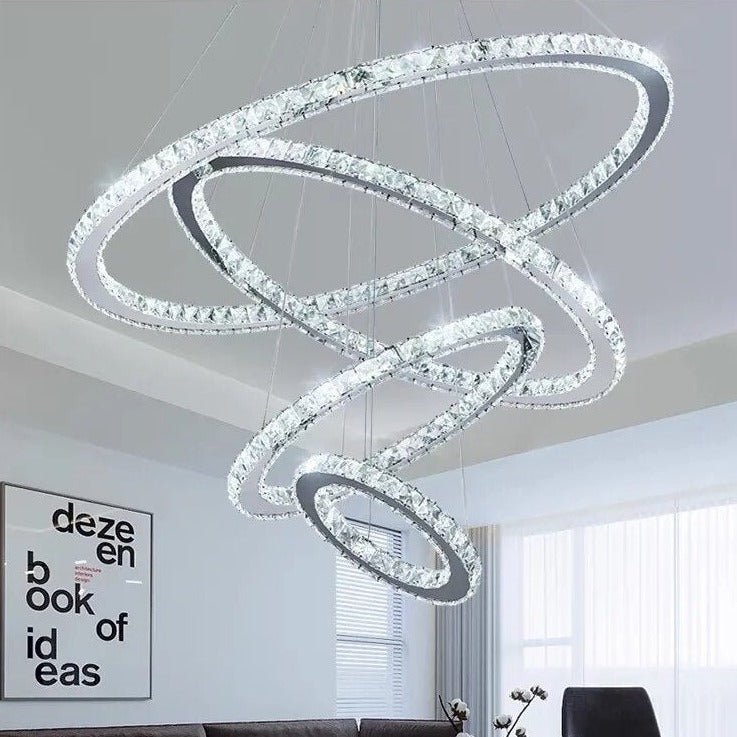 The Southern Atelier – Eternity Crystal Ring Chandelier - The Southern AtelierSKU_1754143563670_372